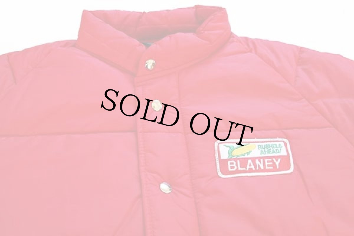 画像3: 70s Swingster BLANEY パッチ付き 中綿入り ナイロン レーシングジャケット 赤 L (3)