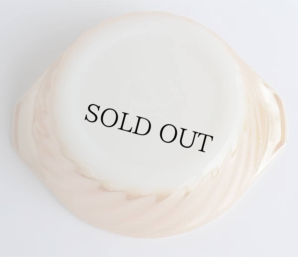 画像4: 60s USA製 Fire-Kingファイヤーキング COPPER-TINTカッパーティント スワール キャセロール (4)