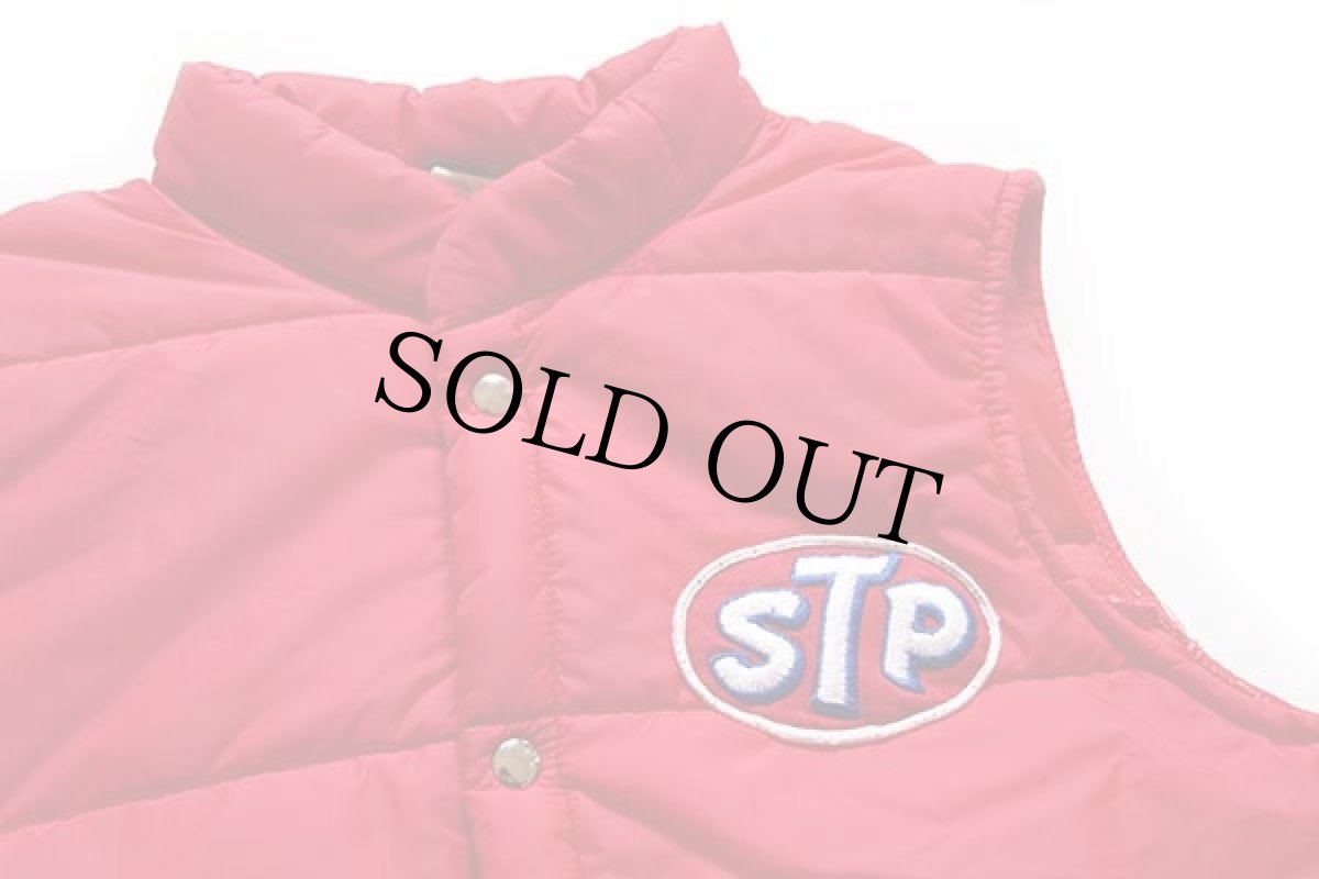 画像3: 70s Swingster STP パッチ付き 中綿入り レーシングベスト 赤 L (3)