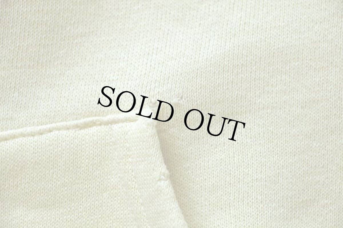 画像7: 60s USA製 SPORTSWEAR WISCONSIN DELLS 染み込みプリント セパポケ フルジップ スウェット 薄黄 L (7)