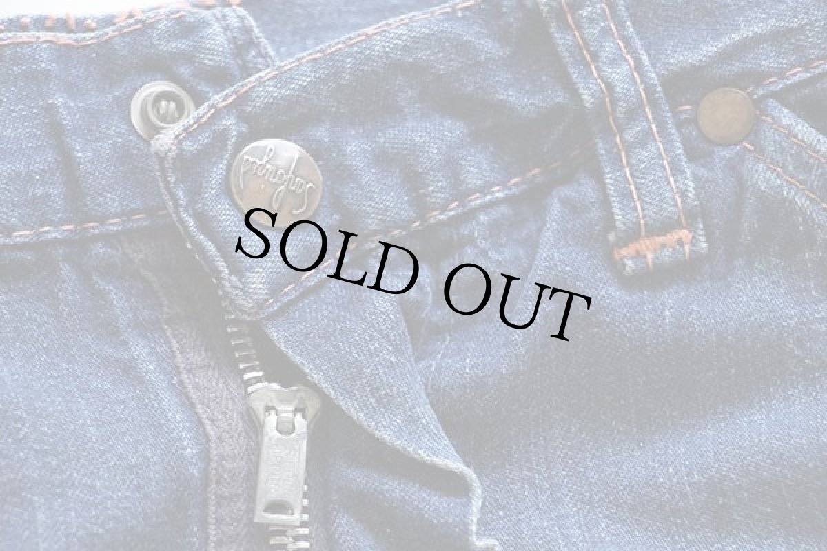 画像6: 60s UNKNOWN インディゴ デニム ペインターパンツ w33 (6)