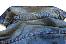 画像10: 70s USA製 Levi'sリーバイス 70505 ブランケットライナー デニムジャケット ボロ (10)