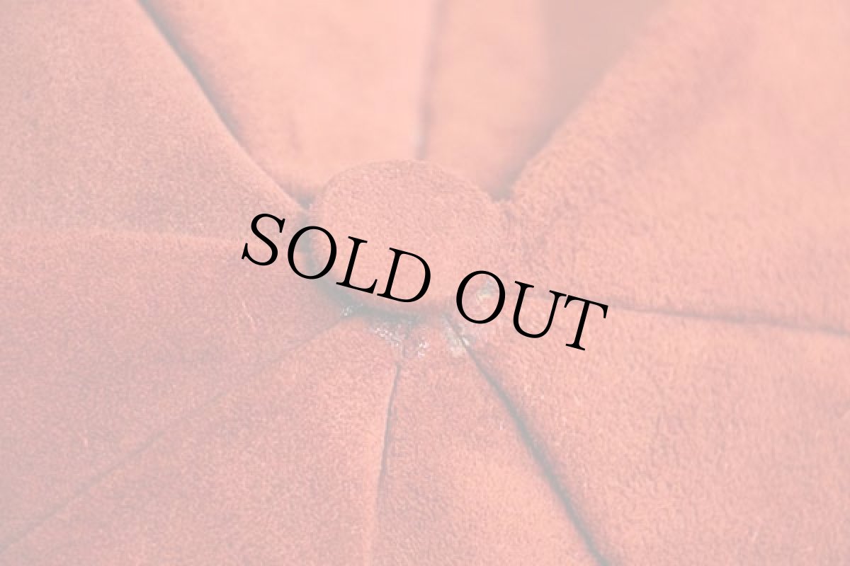 画像8: 70s UNKNOWN ビッグアップル スエードレザー キャスケット 赤茶 (8)