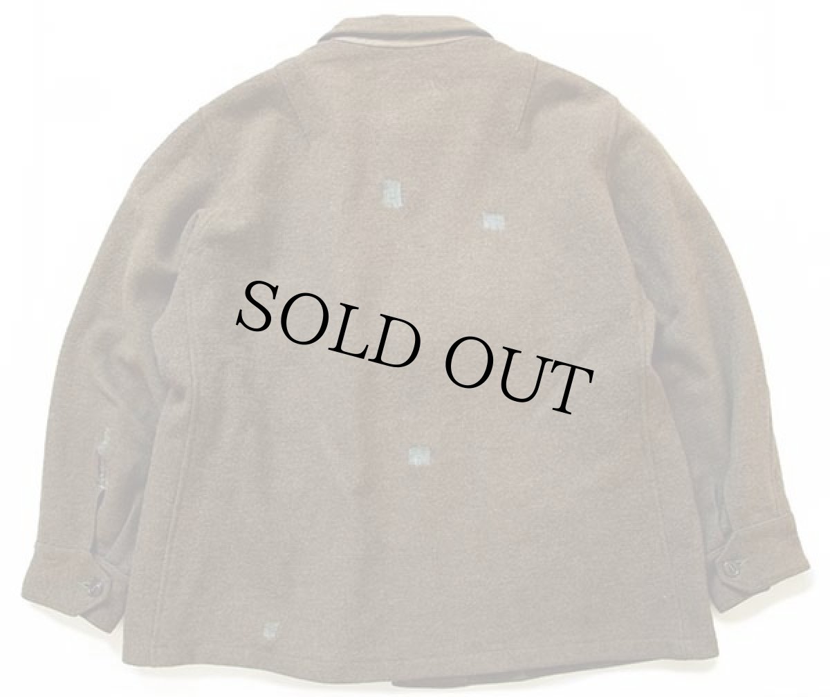 画像2: 40s 米軍 USAF A-1 フライングシャツ ウールジャケット オリーブドラブ (2)