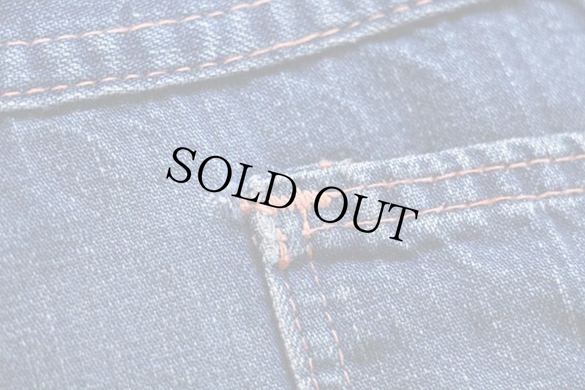 画像7: 60s UNKNOWN インディゴ デニム ペインターパンツ w33 (7)