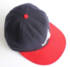 画像3: USA製 NEW ERA 59FIFTY MLB Atlanta Braves 刺繍 ツートン ベースボールキャップ 紺 7 (3)