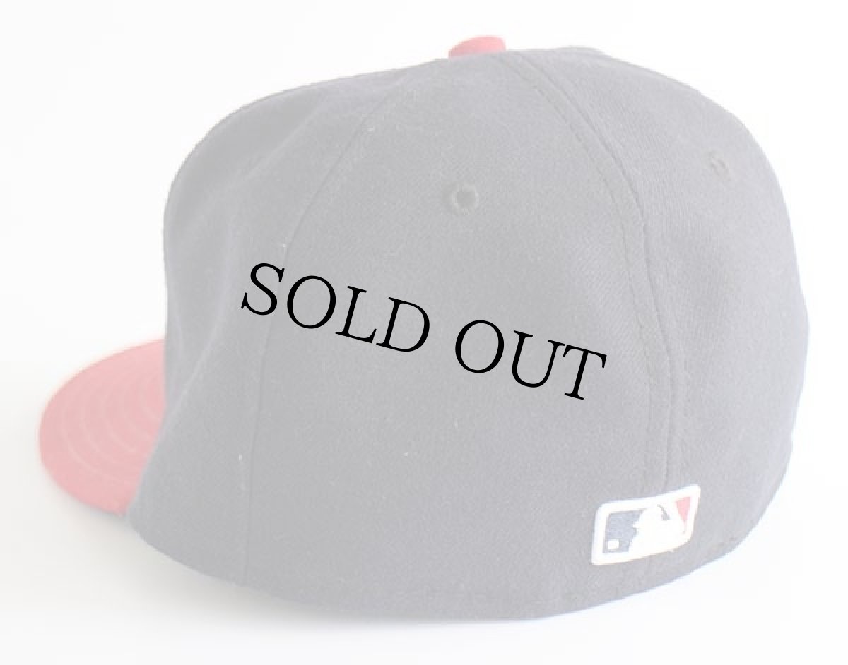 画像2: USA製 NEW ERA 59FIFTY MLB Atlanta Braves 刺繍 ツートン ベースボールキャップ 紺 7 (2)