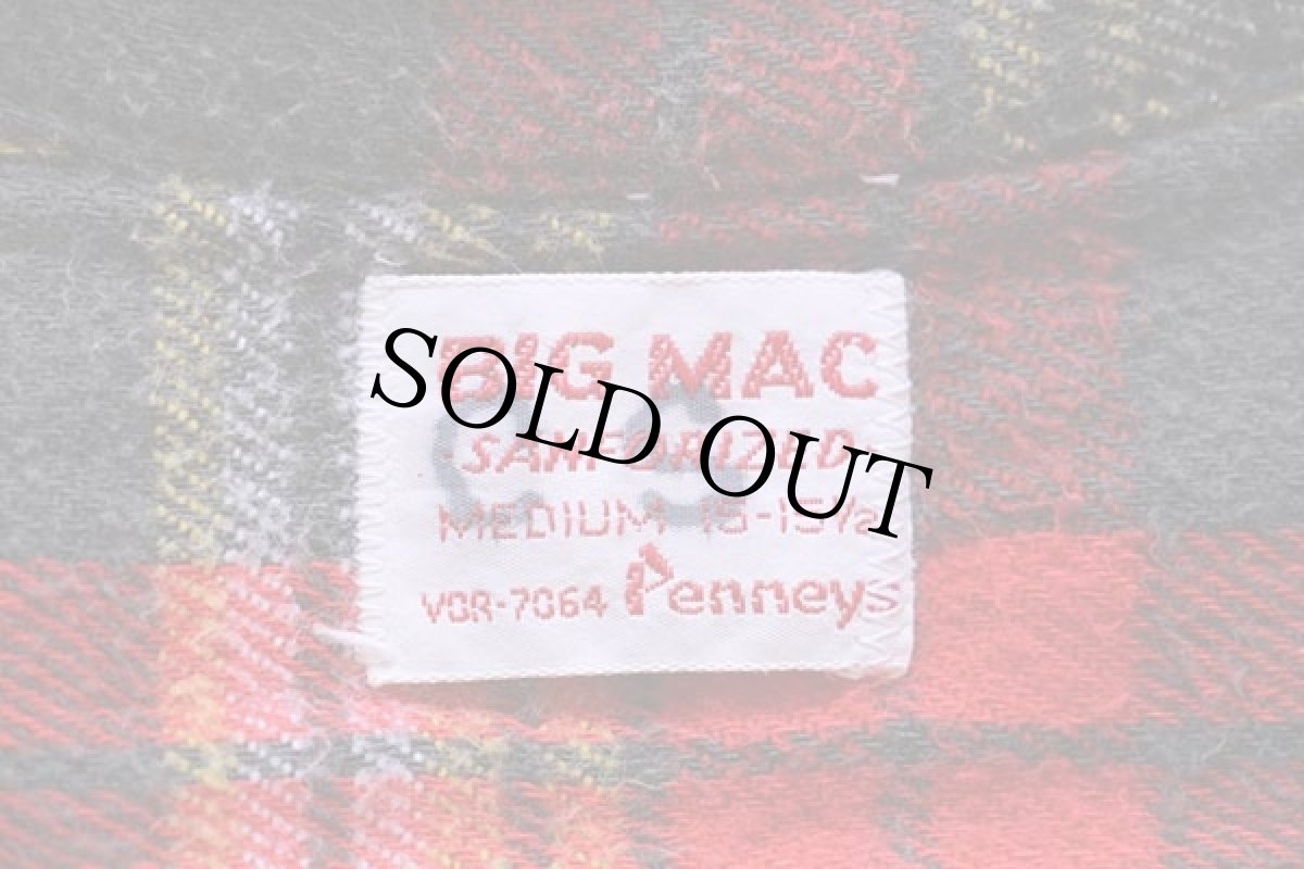 画像4: 60s Penneys BIGMACビッグマック チェック コットン フランネルシャツ M (4)