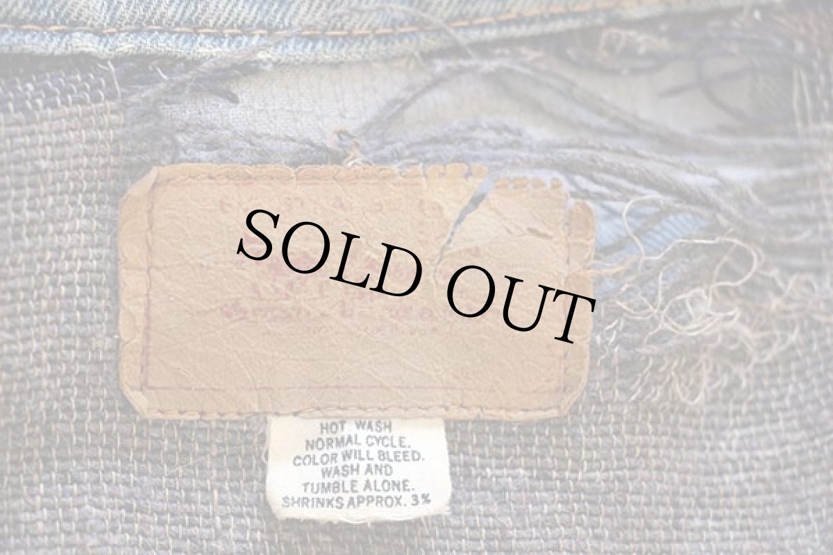 画像4: 70s USA製 Levi'sリーバイス 70505 ブランケットライナー デニムジャケット ボロ (4)