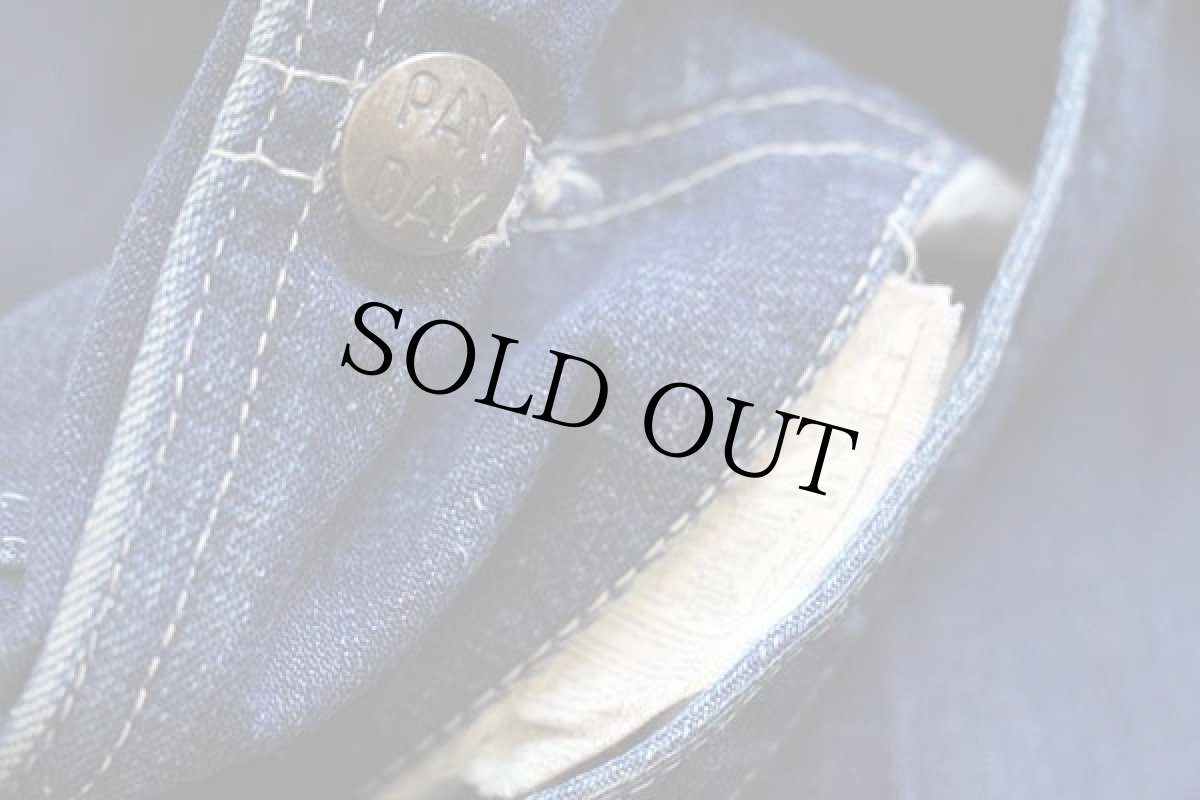 画像8: 50s USA製 PENNEY'S PAYDAY インディゴ デニム オーバーオール (8)