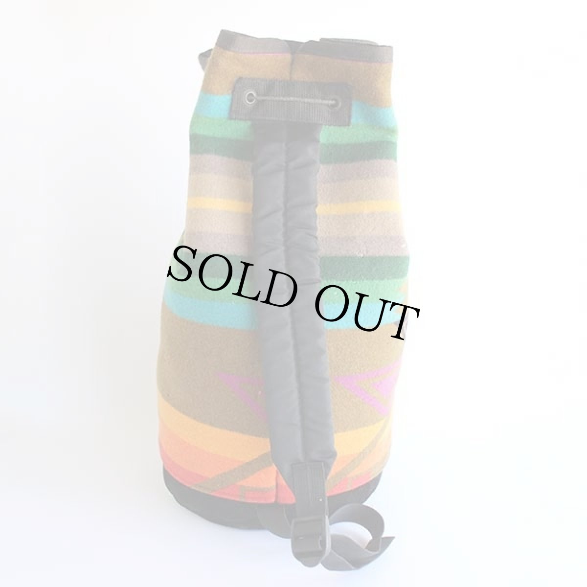 画像3: 80s USA製 PENDLETONペンドルトン ネイティブ柄 ボトムレザー ウール ブランケット ワンショルダーバッグ (3)