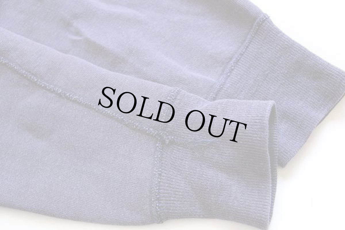 画像8: 50s CHESTNUT HILL COLLEGE コットン スウェットパーカー ナス紺 フェード (8)