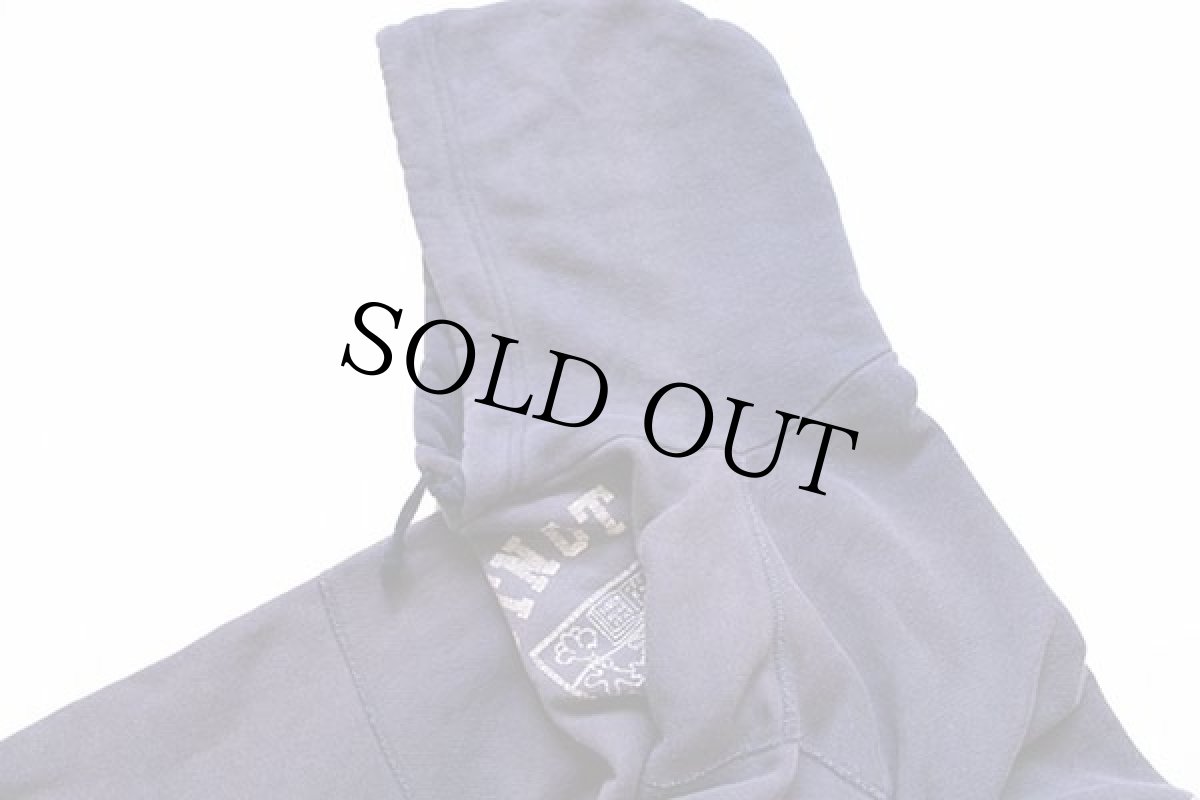 画像6: 50s CHESTNUT HILL COLLEGE コットン スウェットパーカー ナス紺 フェード (6)