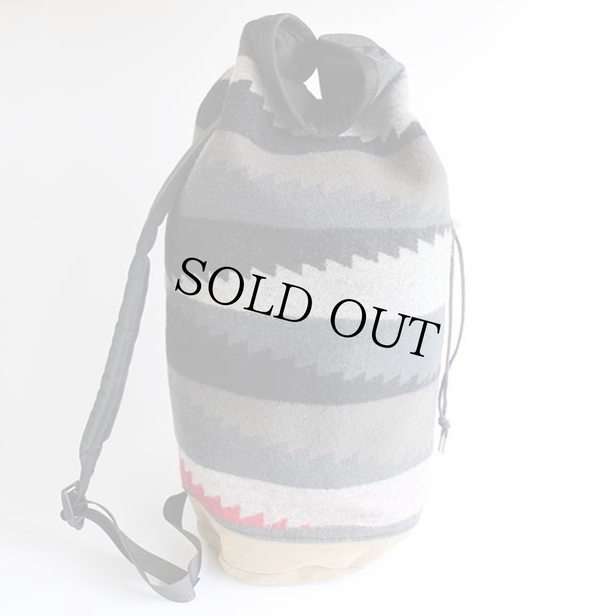 画像2: デッドストック★80s USA製 PENDLETONペンドルトン ネイティブ柄 ボトムレザー ウール ブランケット ワンショルダーバッグ (2)