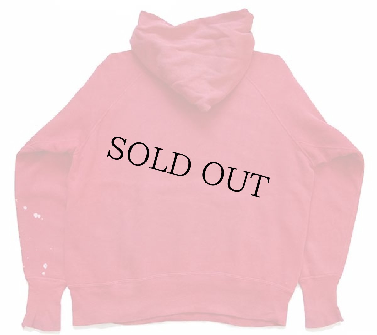 画像2: 60s UNKNOWN 無地 コットン スウェットパーカー 赤 (2)