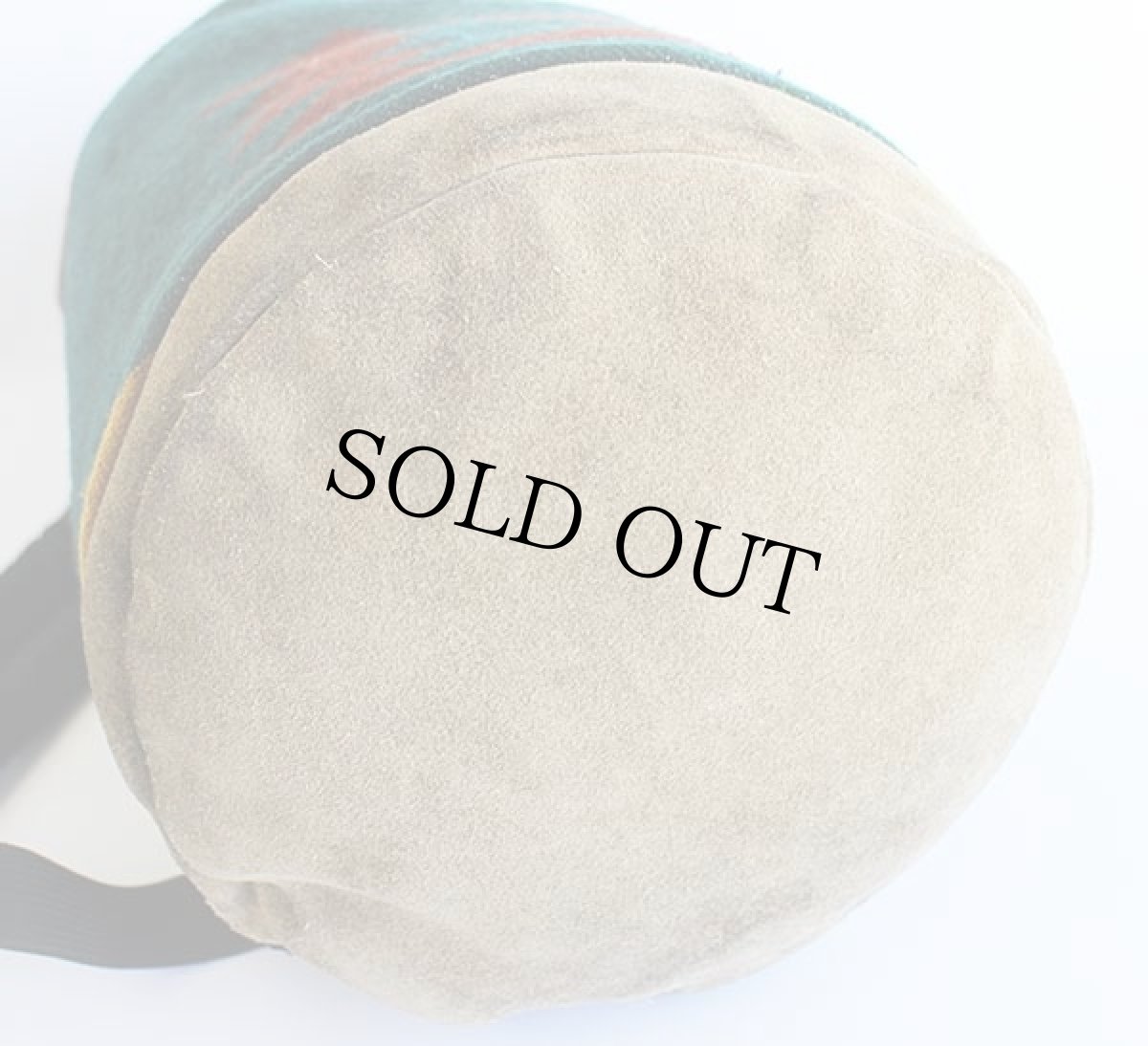 画像4: 80s USA製 PENDLETONペンドルトン ネイティブ柄 ボトムレザー ウール ブランケット ワンショルダーバッグ (4)