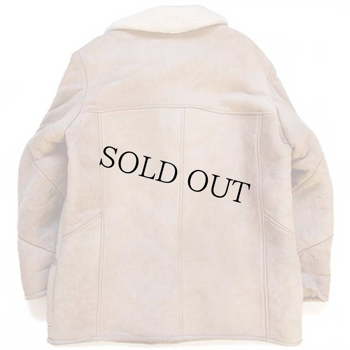 画像2: 90s ニュージーランド製 CANTERBURY リアル ムートンコート ベージュ 22 (2)