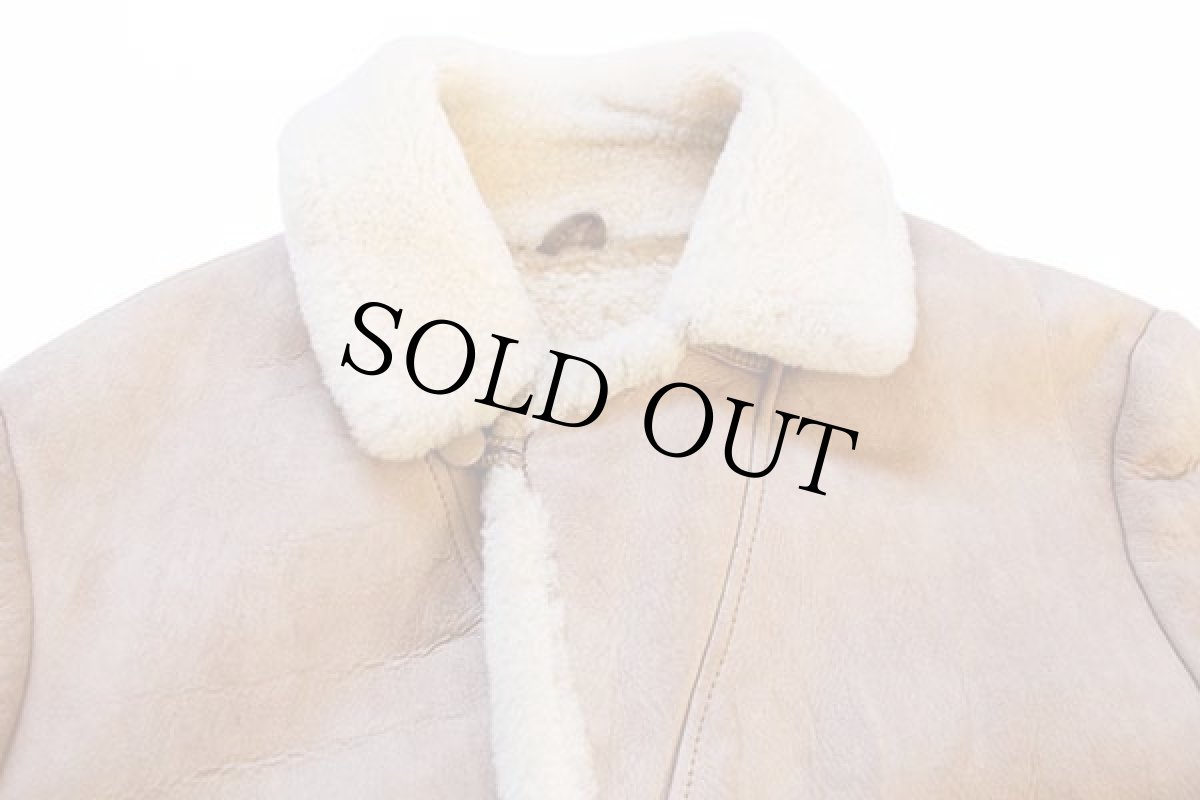 画像3: 90s ニュージーランド製 CANTERBURY リアル ムートンコート ベージュ 22 (3)