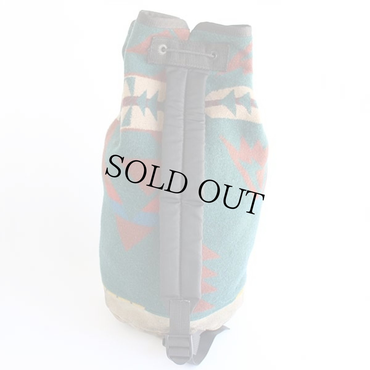 画像3: 80s USA製 PENDLETONペンドルトン ネイティブ柄 ボトムレザー ウール ブランケット ワンショルダーバッグ (3)