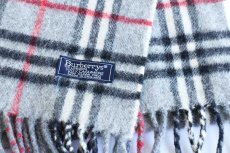 画像3: 英国製 Burberrysバーバリー タータンチェック カシミヤ マフラー (3)