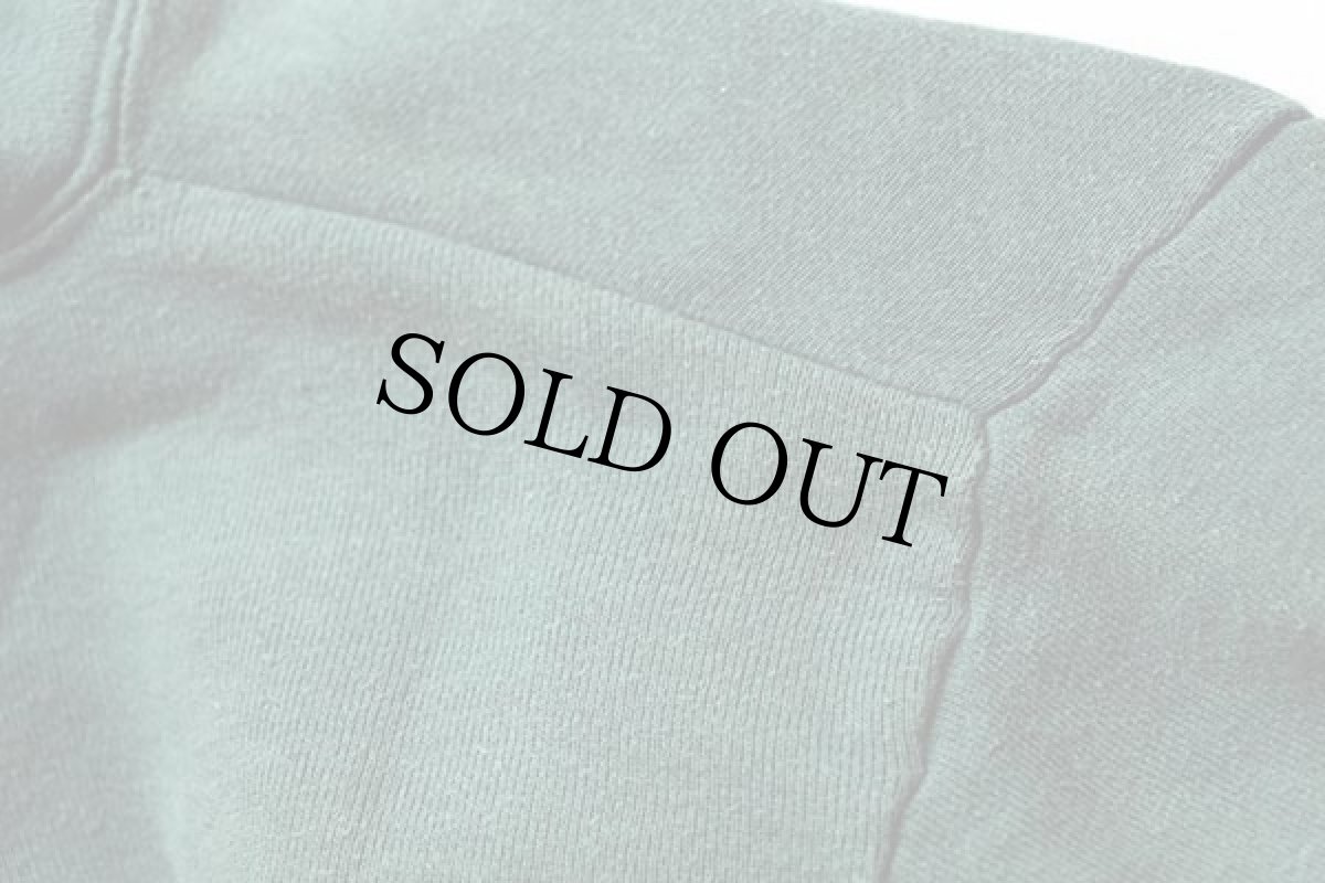 画像6: 50s SEARS 無地 コットン スウェットパーカー 緑 フェード L (6)