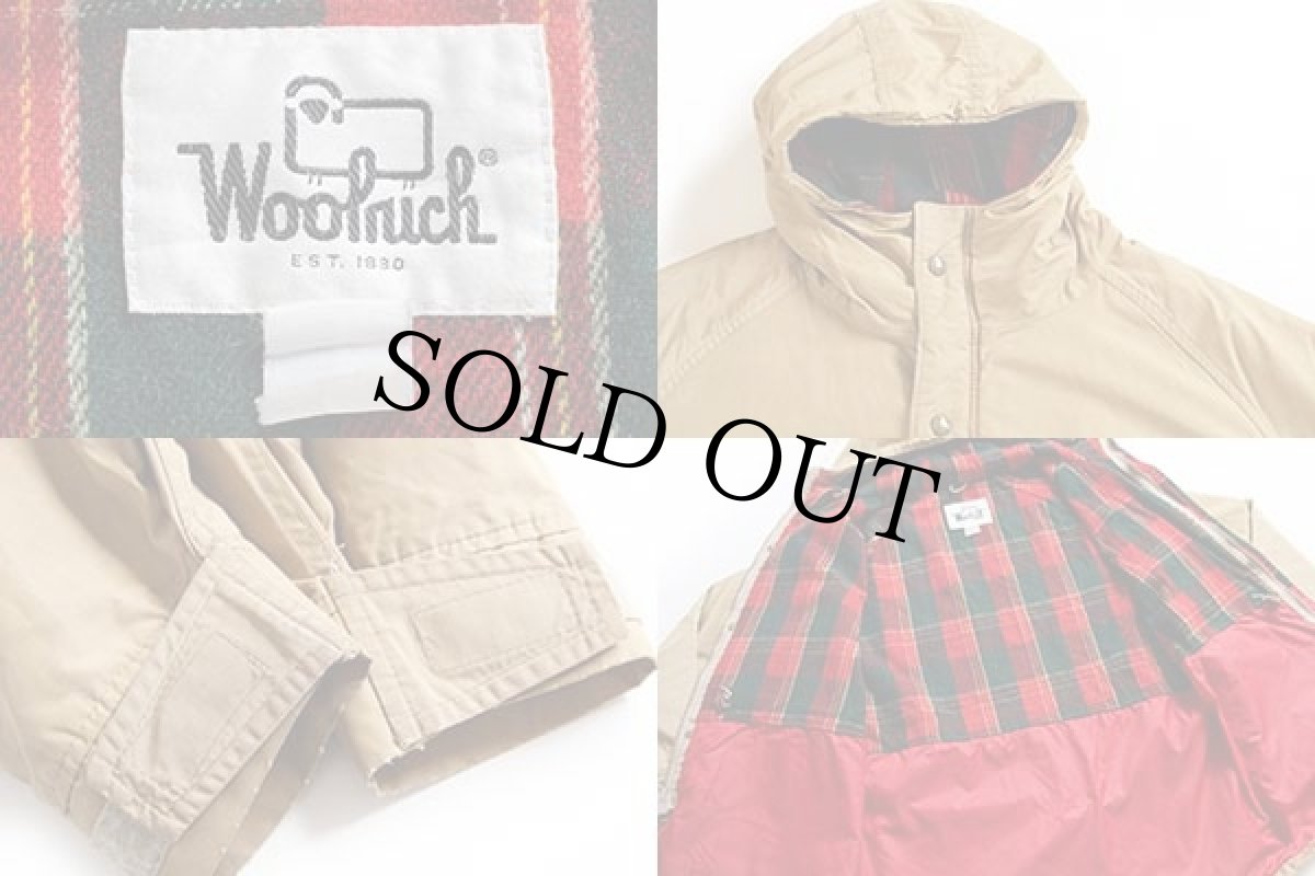 画像3: 70s Woolrichウールリッチ タータンチェック ウールライナー マウンテンパーカー タン (3)