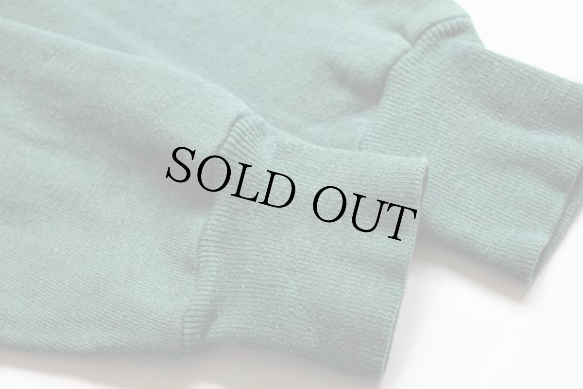 画像5: 50s SEARS 無地 コットン スウェットパーカー 緑 フェード L (5)