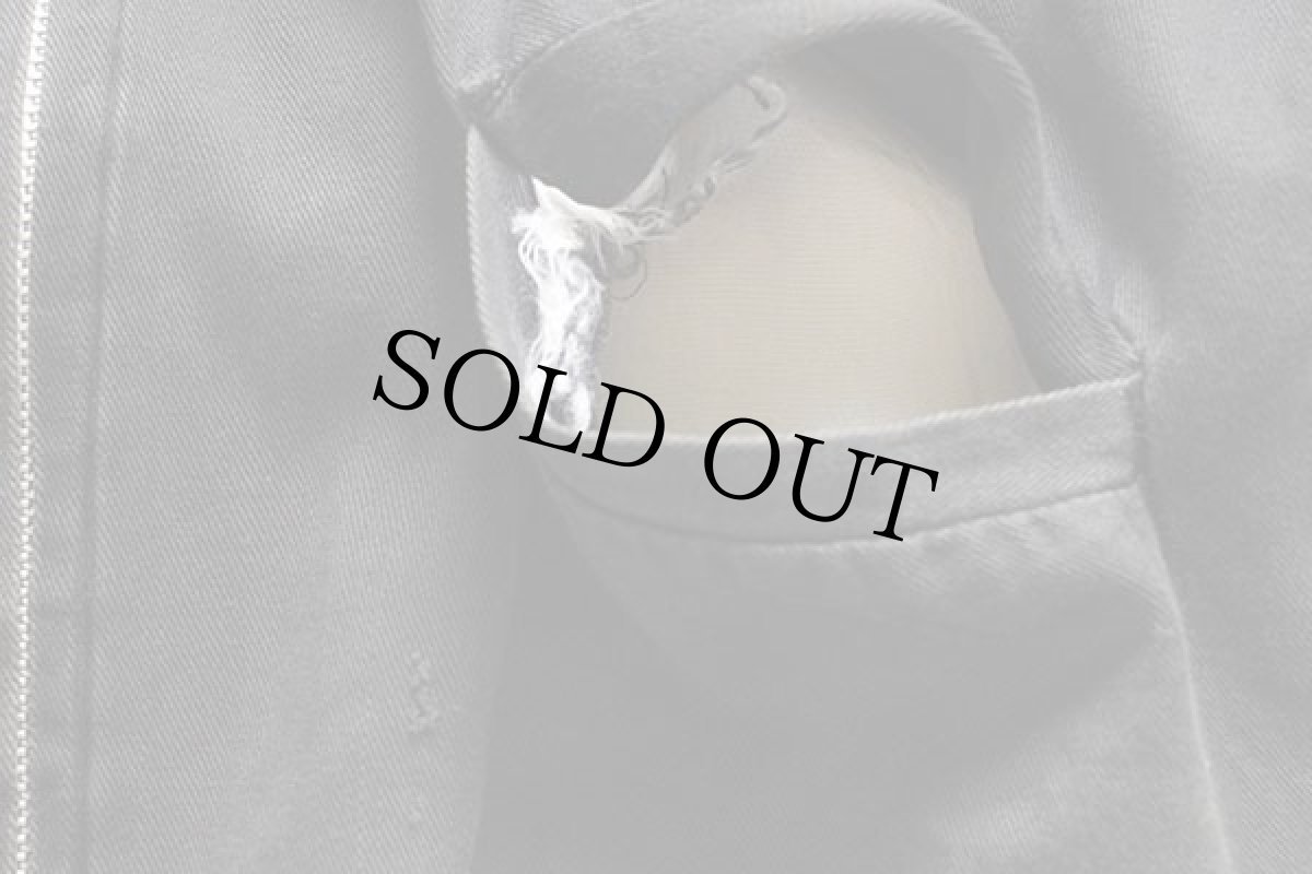 画像9: 60s QUINHON タイガー ドラゴン刺繍 ベトジャン 黒 フェード (9)