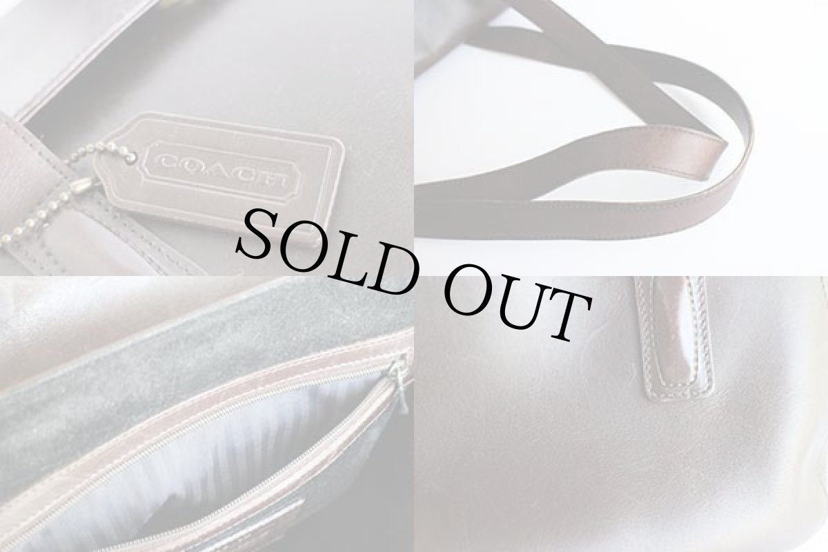 画像10: イタリア製 COACH オールド コーチ レザー ハンドバッグ 焦げ茶★9103 (10)