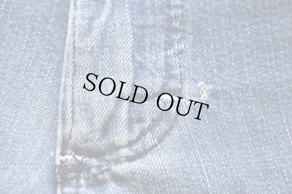 画像9: 70s Leeリー インディゴ デニム ペインターパンツ w31 (9)