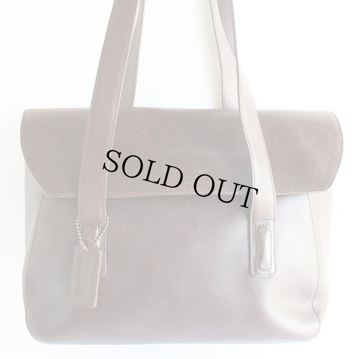 画像2: イタリア製 COACH オールド コーチ レザー ハンドバッグ 焦げ茶★9103 (2)