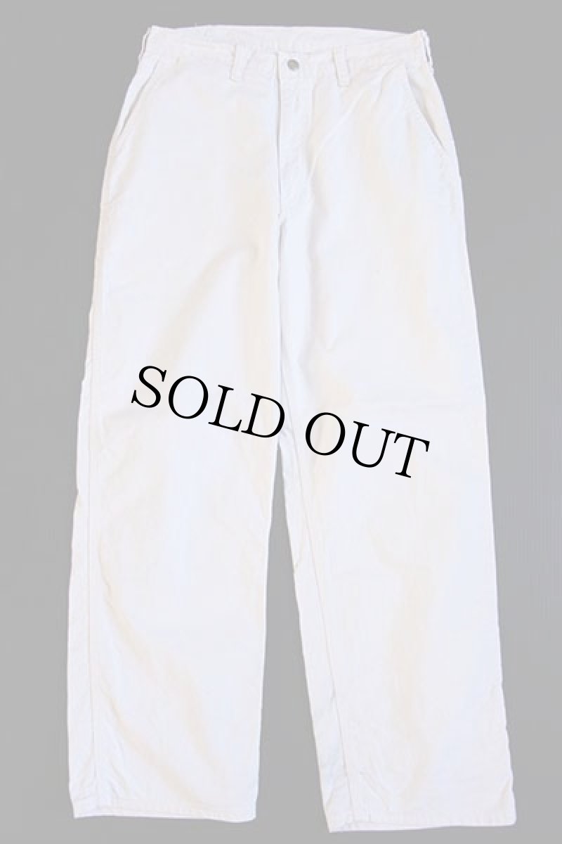 画像2: 80s USA製 OSHKOSH B'GOSH コットン ペインターパンツ 生成り w31 L30 (2)