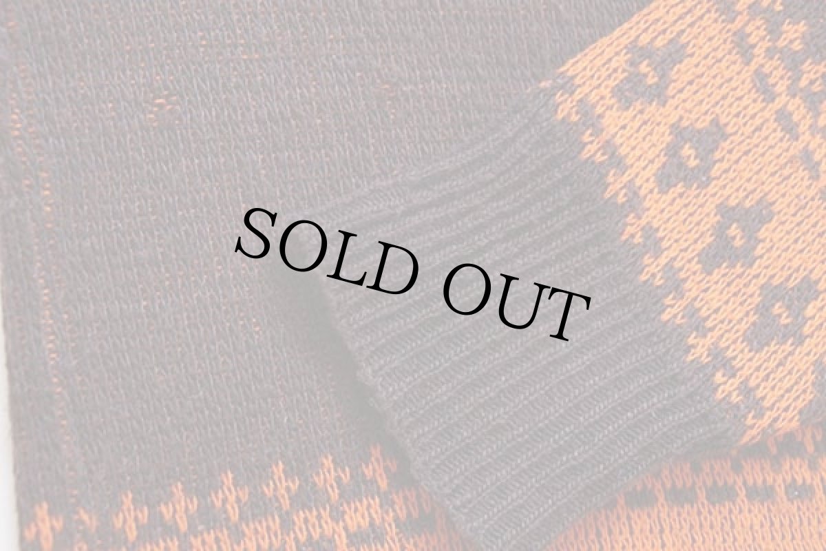 画像5: 70s Arrow SNOOPY スヌーピー ウッドストック ジャガード アクリルニット セーター M (5)