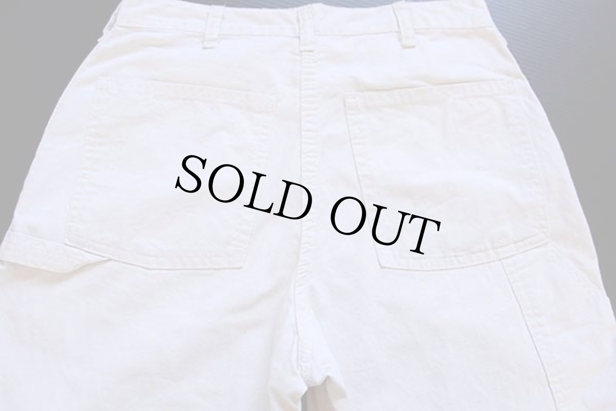 画像5: 80s USA製 OSHKOSH B'GOSH コットン ペインターパンツ 生成り w31 L30 (5)