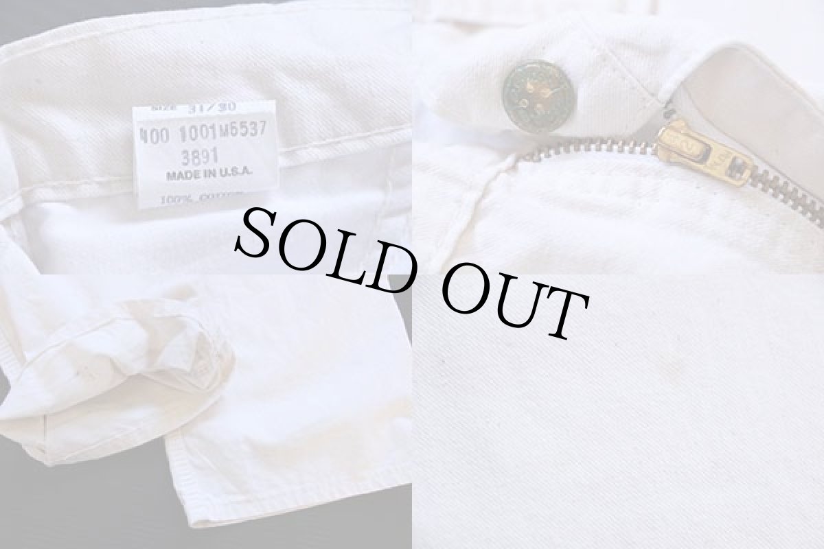 画像6: 80s USA製 OSHKOSH B'GOSH コットン ペインターパンツ 生成り w31 L30 (6)