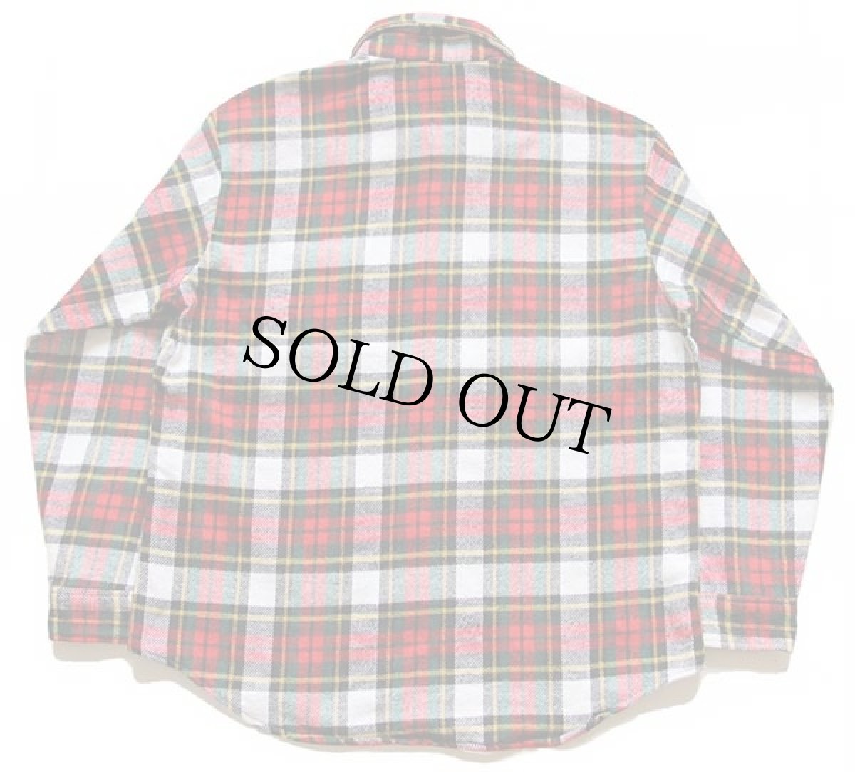 画像2: 70s JCPenney BIGMACビッグマック タータンチェック コットン フランネルシャツ L (2)