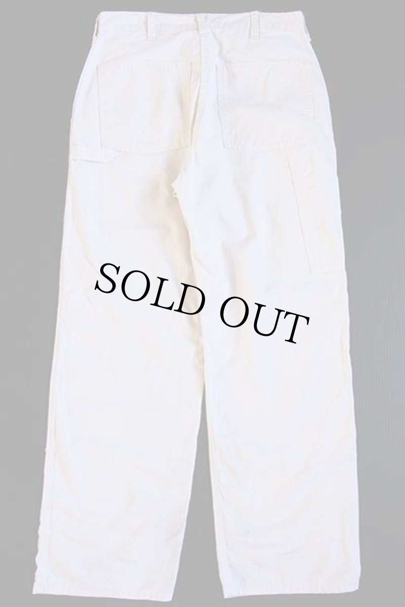 画像3: 80s USA製 OSHKOSH B'GOSH コットン ペインターパンツ 生成り w31 L30 (3)