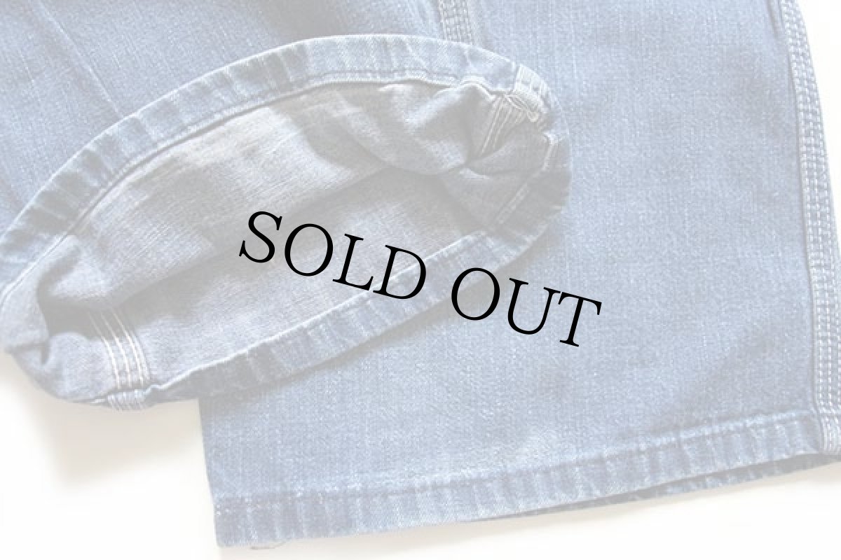 画像8: 70s Leeリー インディゴ デニム ペインターパンツ w31 (8)