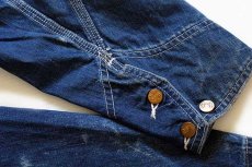 画像7: 60s USA製 Leeリー 91-J JELT DENIMジェルトデニム カバーオール 40 (7)