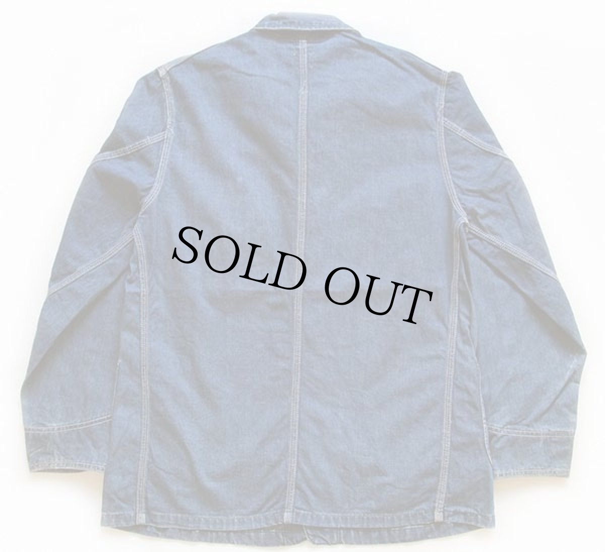 画像2: 60s USA製 Leeリー 91-J JELT DENIMジェルトデニム カバーオール 40 (2)