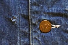画像5: 60s USA製 Leeリー 91-J JELT DENIMジェルトデニム カバーオール 40 (5)