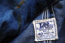 画像4: 60s USA製 Leeリー 91-J JELT DENIMジェルトデニム カバーオール 40 (4)