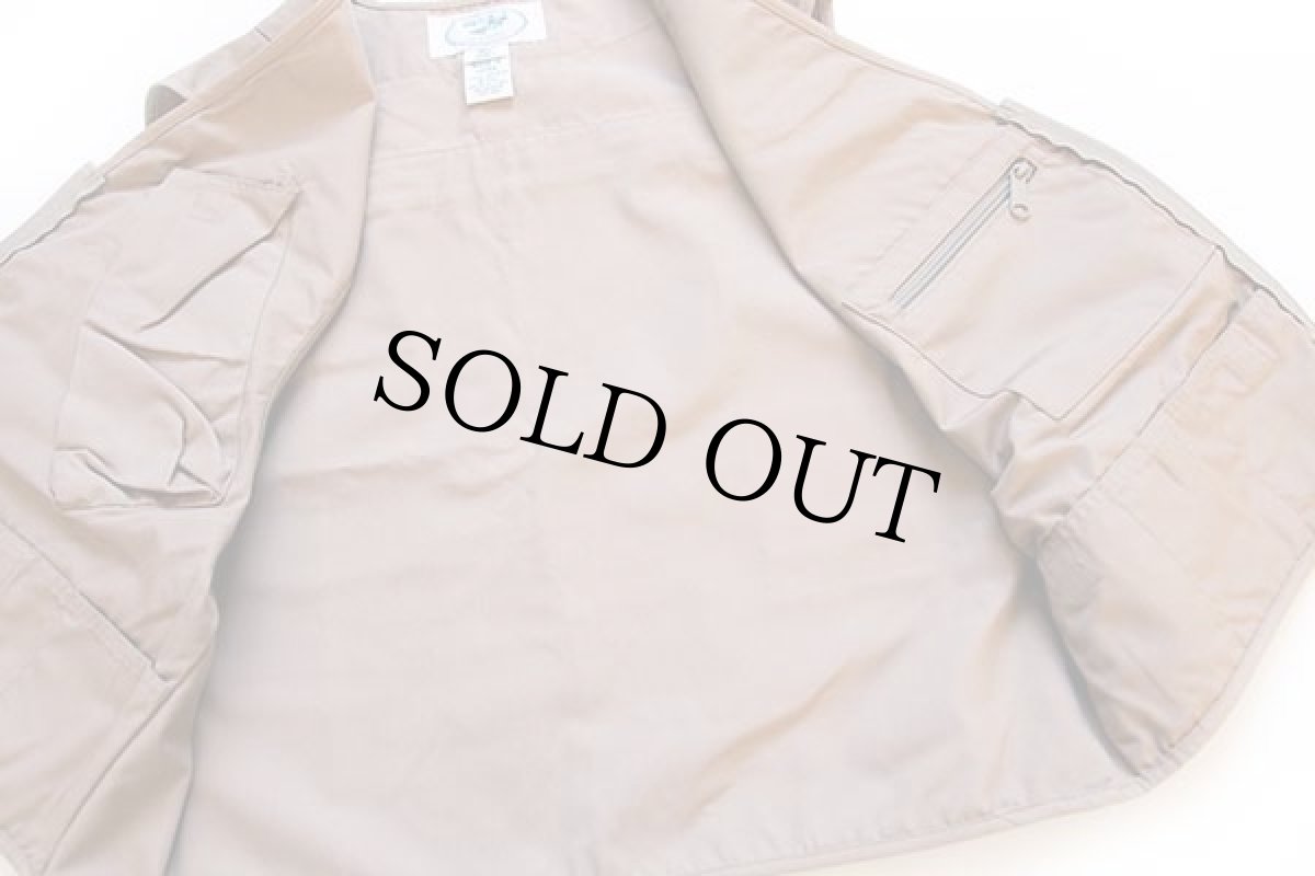 画像5: L.L.Bean パッチ付き フィッシングベスト カーキ S (5)