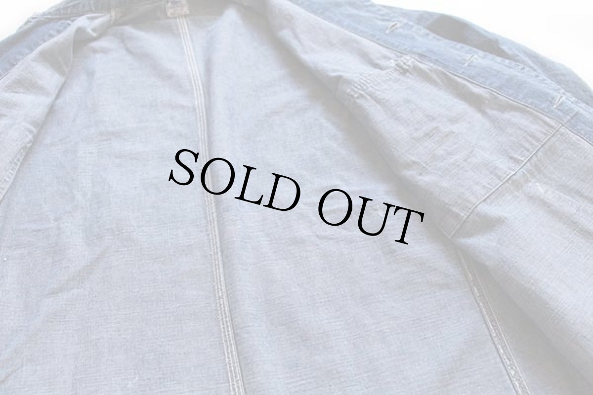 画像6: 50s USA製 Leeリー 91-J JELT DENIMジェルトデニム カバーオール 40 (6)