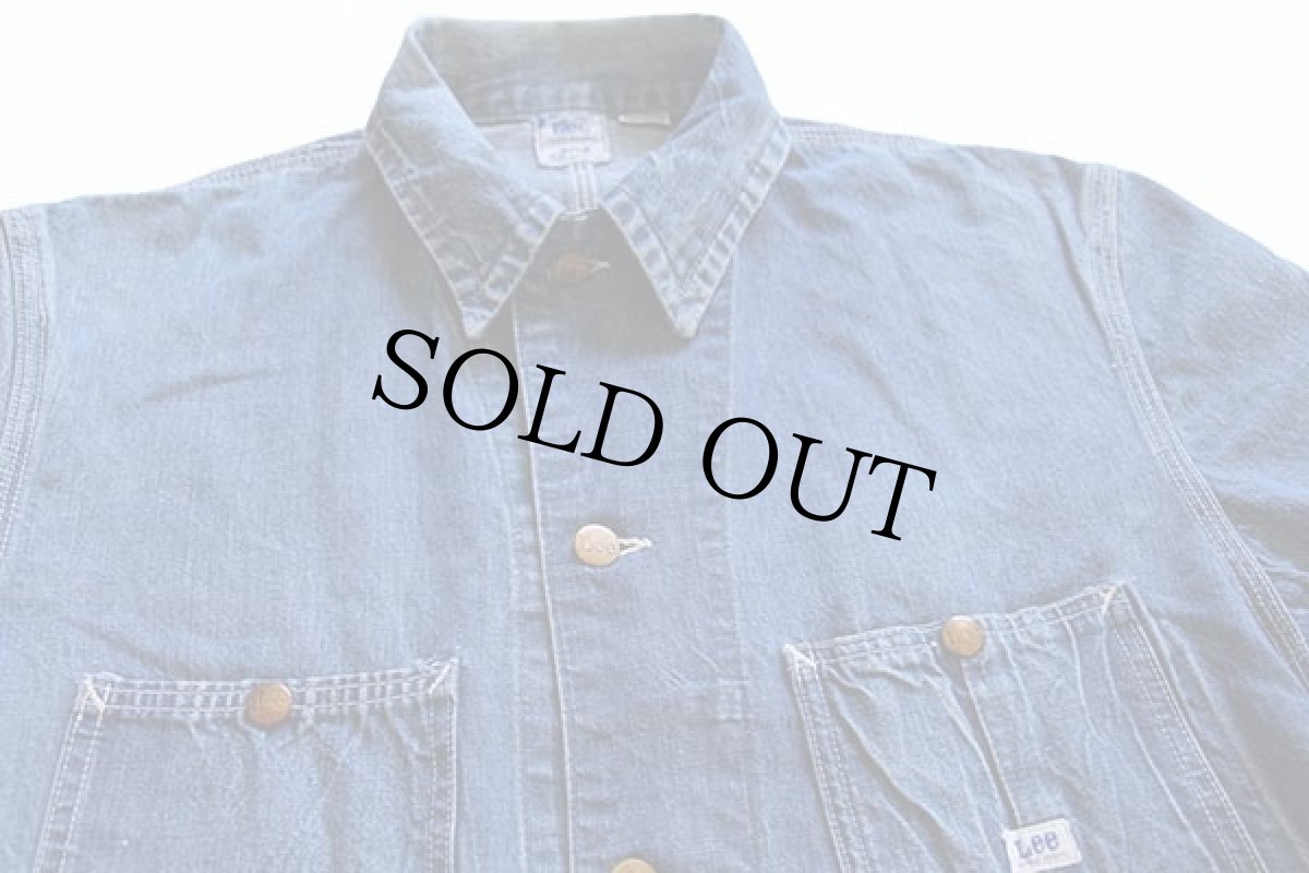 画像3: 50s USA製 Leeリー 91-J JELT DENIMジェルトデニム カバーオール 40 (3)