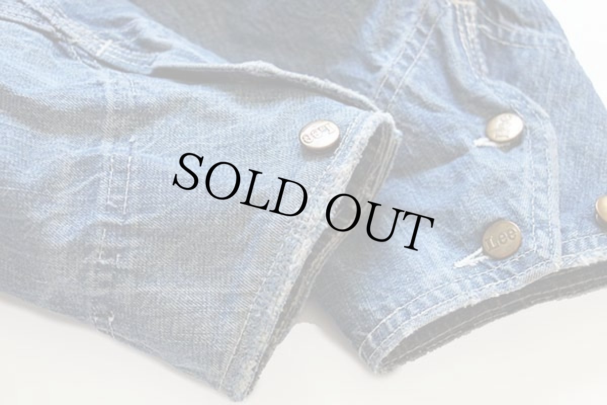 画像8: 50s USA製 Leeリー 91-J JELT DENIMジェルトデニム カバーオール 40 (8)