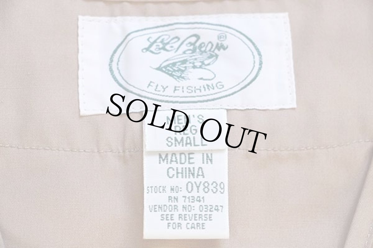 画像4: L.L.Bean パッチ付き フィッシングベスト カーキ S (4)