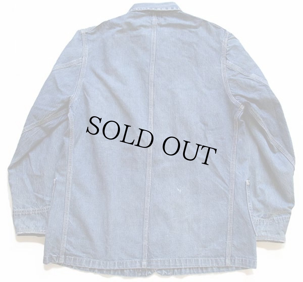 画像2: 50s USA製 Leeリー 91-J JELT DENIMジェルトデニム カバーオール 40 (2)