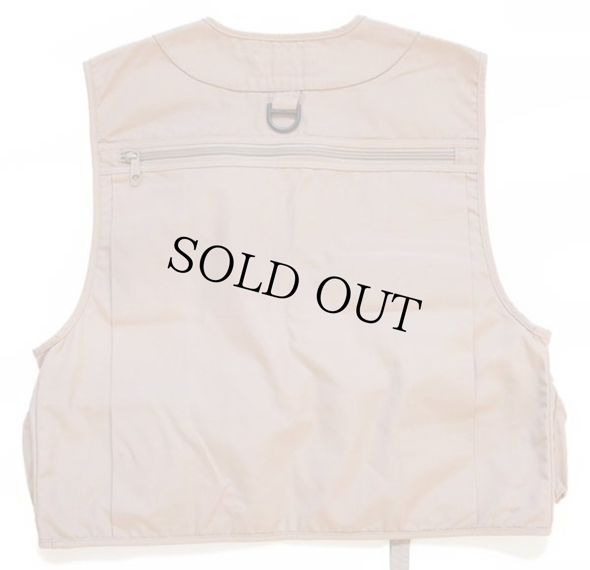 画像2: L.L.Bean パッチ付き フィッシングベスト カーキ S (2)