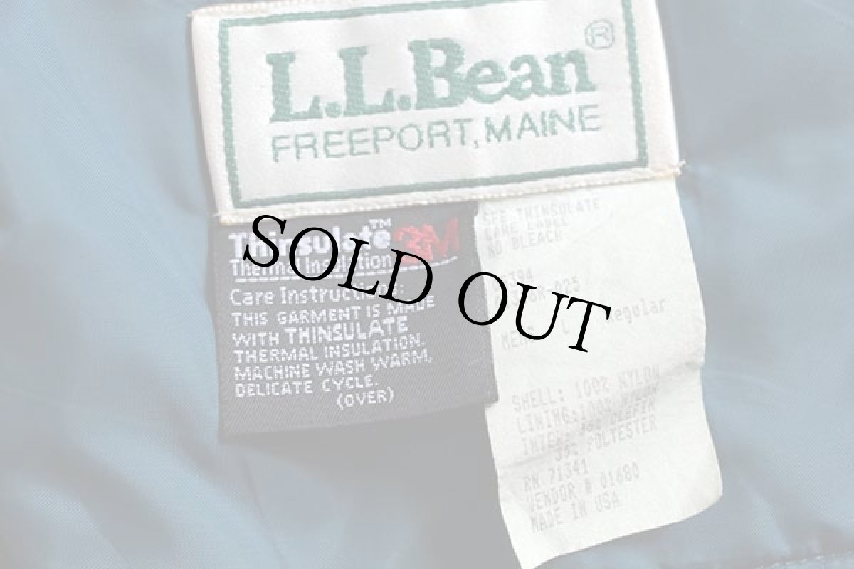 画像4: 90s USA製 L.L.Bean チロリアンテープ マルチカラー Thinsulate 中綿入り ナイロン アノラックパーカー (4)